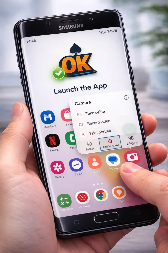 Launch the app