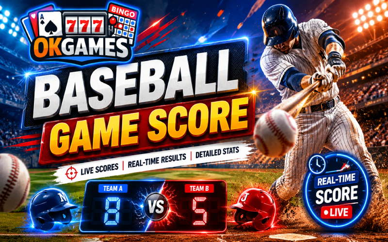 play baseball game score